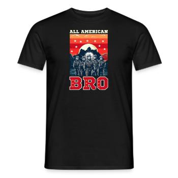 4. Juli Coal Miner All American Bro - Männer T-Shirt - Schwarz - Vorne - AI Model Male 178 light (178cm)