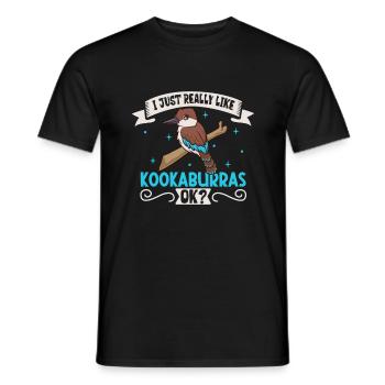 J’adore mon kookaburra - T-shirt homme - noir - Devant - AI Model Male 178 light (178cm)