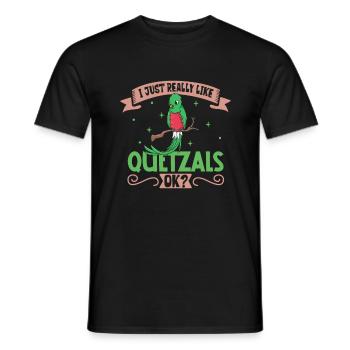 Ich liebe meinen Quetzal - Männer T-Shirt - Schwarz - Vorne - AI Model Male 178 light (178cm)