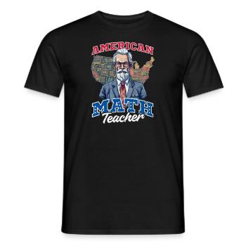 4. Juli Mathelehrer Amerikanischer Mathelehrer - Männer T-Shirt - Schwarz - Vorne - AI Model Male 178 light (178cm)