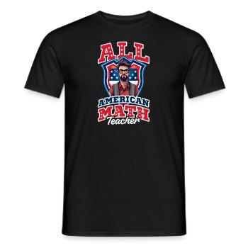 4. Juli Mathelehrer All American Math Teacher - Männer T-Shirt - Schwarz - Vorne - AI Model Male 178 light (178cm)