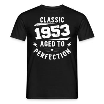 1953 Classic 1953 Vintage 1953 Geburtstagsgeschenk - Männer T-Shirt - Schwarz - Vorne - AI Model Male 178 light (178cm)
