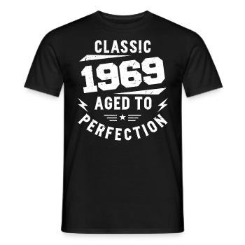 1969 Classic 1969 Vintage 1969 Geburtstagsgeschenk - Männer T-Shirt - Schwarz - Vorne - AI Model Male 178 light (178cm)