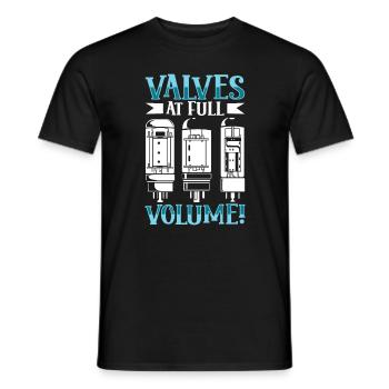 Röhren auf volle Lautstärke - Vakuumröhren - Männer T-Shirt - Schwarz - Vorne - AI Model Male 178 light (178cm)