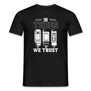 In tubes we trust - Vakuumröhre - Männer T-Shirt - Schwarz - Vorne - AI Model Male 178 light (178cm)