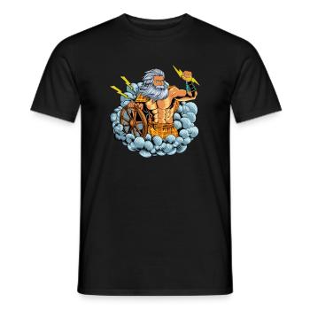 Dieu de la mythologie celtique - Taranis - T-shirt homme - noir - Devant - AI Model Male 178 light (178cm)