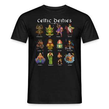 Götter der keltischen Mythologie - Männer T-Shirt - Schwarz - Vorne - AI Model Male 178 light (178cm)