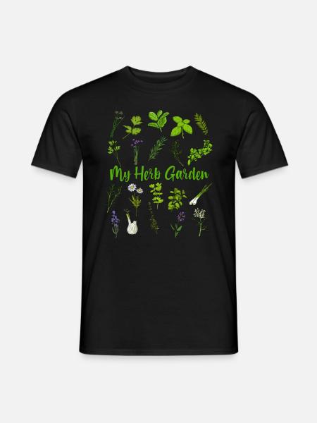 My Herb Garden - Medicinal Herbs - Men's T-Shirt - black