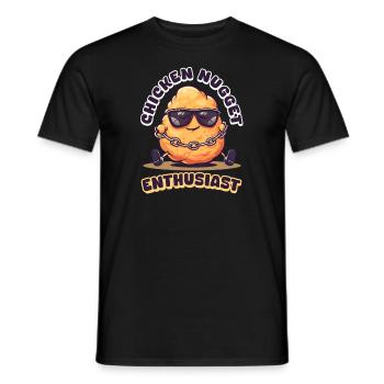 Pépite de poulet Passionné de pépites de poulet - T-shirt homme - noir - Devant - AI Model Male 178 light (178cm)