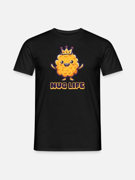 Chicken Nugget Nug Life - Men's T-Shirt - black