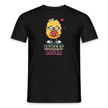 Chicken Nugget Nugget Lover - Men's T-Shirt - black - Front - AI Model Male 178 light (178cm)