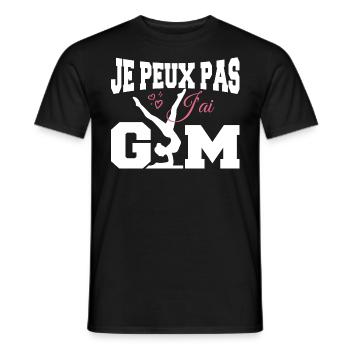 Gymnastik-Geschenk Ich kann nicht Fitnessstudio - Männer T-Shirt - Schwarz - Vorne - AI Model Male 178 light (178cm)