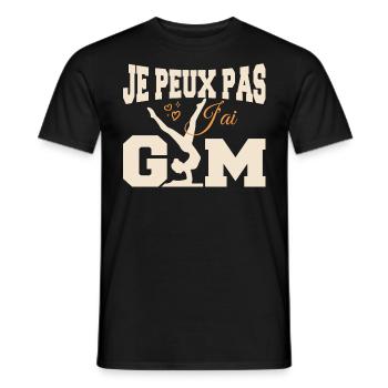 Gymnastik-Geschenk Ich kann nicht Fitnessstudio - Männer T-Shirt - Schwarz - Vorne - AI Model Male 178 light (178cm)