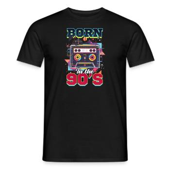 90er Jahre R&B geboren in den 90ern - Männer T-Shirt - Schwarz - Vorne - AI Model Male 178 light (178cm)