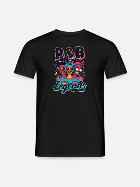 90er R&B R&B Legenden - Männer T-Shirt - Schwarz