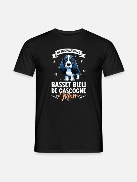 Basset bleu de Gascogne Mama - Men's T-Shirt - black