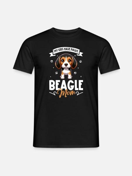 Beagle Mom - Men's T-Shirt - black
