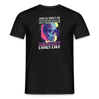 Unsichtbare Behinderung Wie An aussieht - Männer T-Shirt - Schwarz - Vorne - AI Model Male 178 light (178cm)