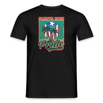 Porto Rico Porto Rico Fierté - T-shirt homme - noir - Devant - AI Model Male 178 light (178cm)