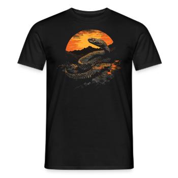 Serpent - T-shirt homme - noir - Devant - AI Model Male 178 light (178cm)