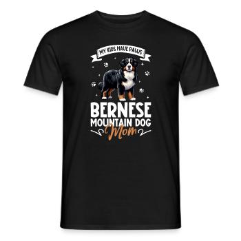 Bernese Mountain Dog Mama - Men's T-Shirt - black - Front - AI Model Male 178 light (178cm)