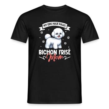 Bichon Frisé Mama - T-shirt homme - noir - Devant - AI Model Male 178 light (178cm)