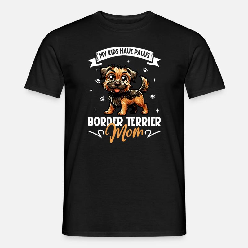 Border Terrier Mom - Men's T-Shirt - black