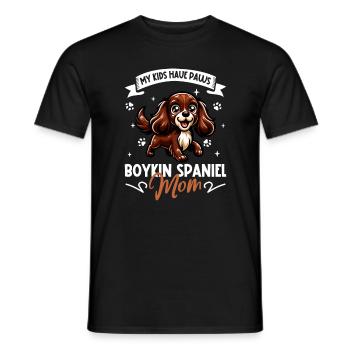 Maman épagneul Boykin - T-shirt homme - noir - Devant - AI Model Male 178 light (178cm)