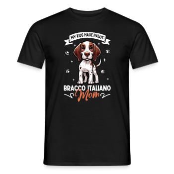 Bracco Italiano Mama - Men's T-Shirt - black - Front - AI Model Male 178 light (178cm)
