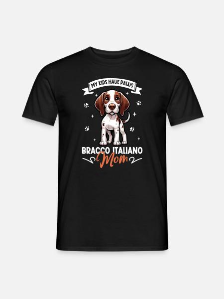 Bracco Italiano Mama - Men's T-Shirt - black