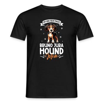 Jura Laufhund Mama - Männer T-Shirt - Schwarz - Vorne - AI Model Male 178 light (178cm)