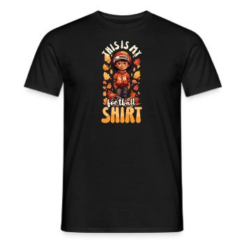 Thanksgiving Fußball Mein Fußball Outfit - Männer T-Shirt - Schwarz - Vorne - AI Model Male 178 light (178cm)