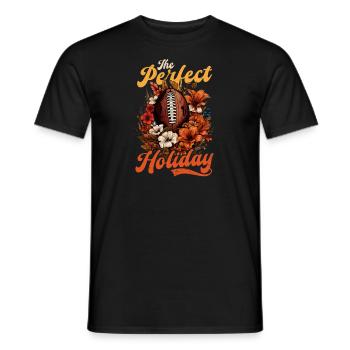 Thanksgiving Football : les vacances parfaites - T-shirt homme - noir - Devant - AI Model Male 178 light (178cm)