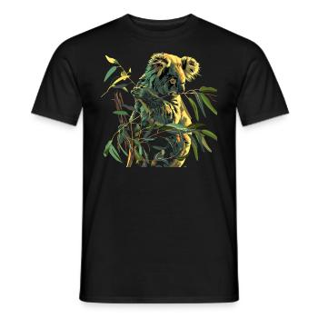 Koala Cute Koala Bear - Men's T-Shirt - black - Front - AI Model Male 178 light (178cm)
