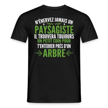 Landschaftsgärtner und Gärtner Geschenk Humor - Männer T-Shirt - Schwarz - Vorne - AI Model Male 178 light (178cm)