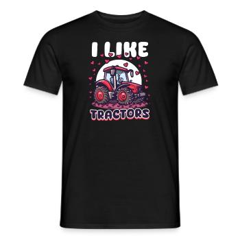 Landwirt Ich mag Traktoren - Männer T-Shirt - Schwarz - Vorne - AI Model Male 178 light (178cm)