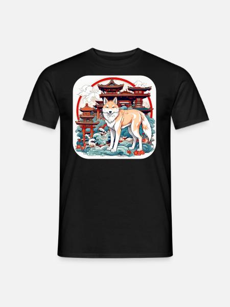 Asian Fox - Men's T-Shirt - black