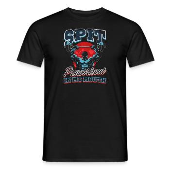 Pre Workout Spucke Pre Workout In Meinem Mund - Männer T-Shirt - Schwarz - Vorne - AI Model Male 178 light (178cm)