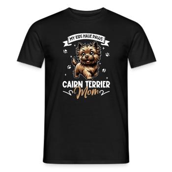 Cairn Terrier Mom - Men's T-Shirt - black - Front - AI Model Male 178 light (178cm)