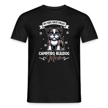 Maman bouledogue Campeiro - T-shirt homme - noir - Devant - AI Model Male 178 light (178cm)