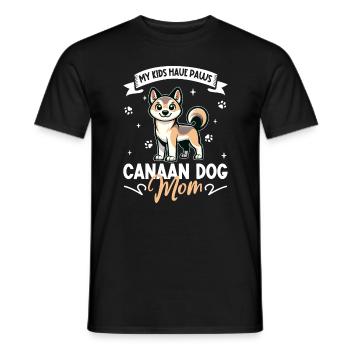 Canaan Chien Maman - T-shirt homme - noir - Devant - AI Model Male 178 light (178cm)