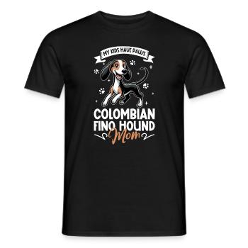 Colombian Fino Hound Mama - Männer T-Shirt - Schwarz - Vorne - AI Model Male 178 light (178cm)
