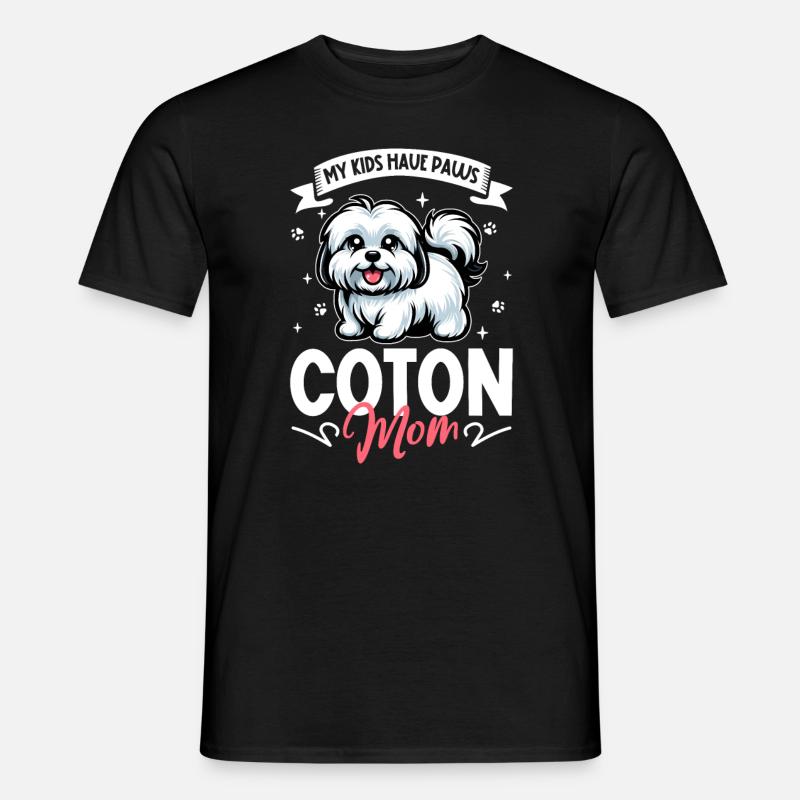 Coton de Tulear Mama - Männer T-Shirt - Schwarz