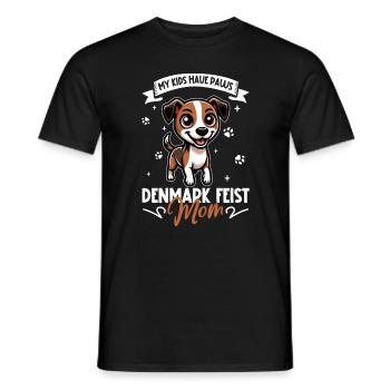 Denmark Feist Mama - Männer T-Shirt - Schwarz - Vorne - AI Model Male 178 light (178cm)
