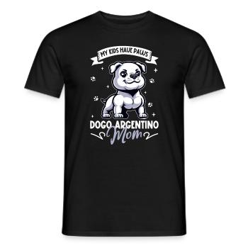 Dogue Argentino Maman - T-shirt homme - noir - Devant - AI Model Male 178 light (178cm)