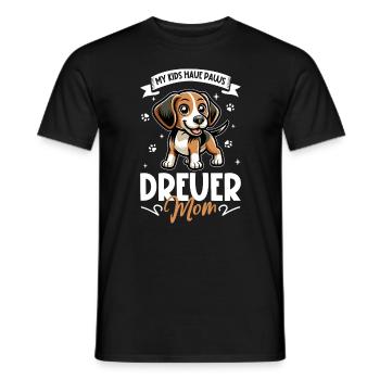 Drever Mama - Männer T-Shirt - Schwarz - Vorne - AI Model Male 178 light (178cm)