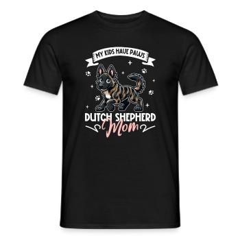 Berger Hollandais Mama - T-shirt homme - noir - Devant - AI Model Male 178 light (178cm)