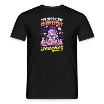 Halloween Chemielehrer Gruseligster Lehrer - Männer T-Shirt - Schwarz - Vorne - AI Model Male 178 light (178cm)