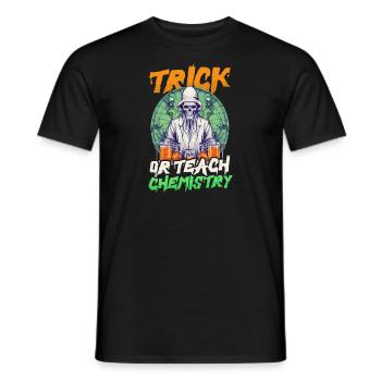 Halloween Chemielehrer Süßes Oder Saures Chemiker - Männer T-Shirt - Schwarz - Vorne - AI Model Male 178 light (178cm)