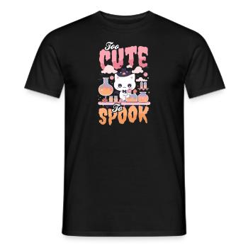 Halloween-Chemielehrer Zu Süß, Um Katze zu erschrecken - Männer T-Shirt - Schwarz - Vorne - AI Model Male 178 light (178cm)